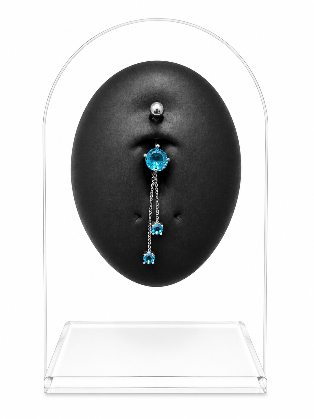 Double Dangle Belly Piercing