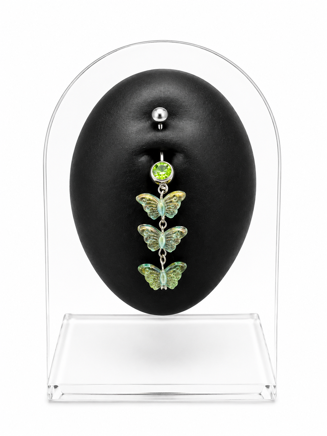 Butterfly Crystal Dangle Belly Piercing