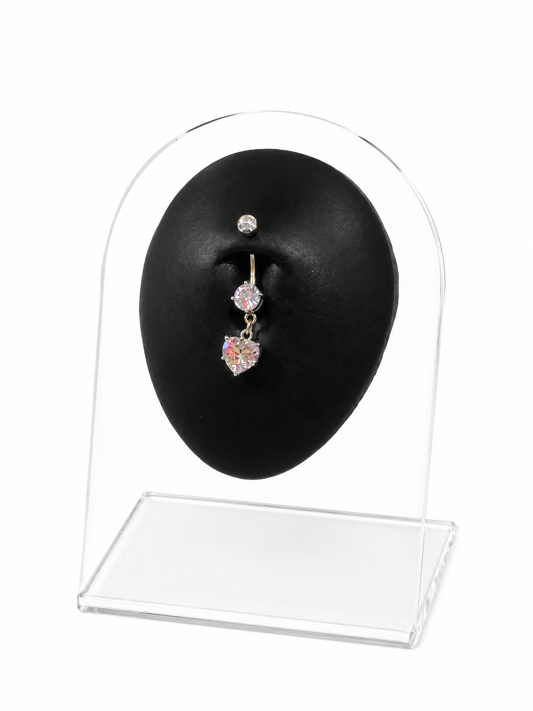 Simple Heart Dangle Belly Piercing