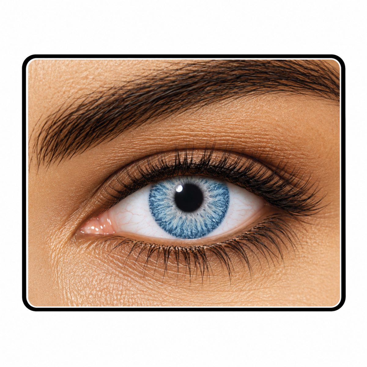 Sky-Blue Contacts