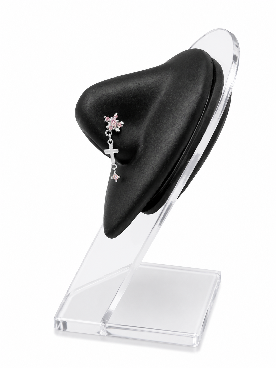 Cross Dangle Nose Piercing