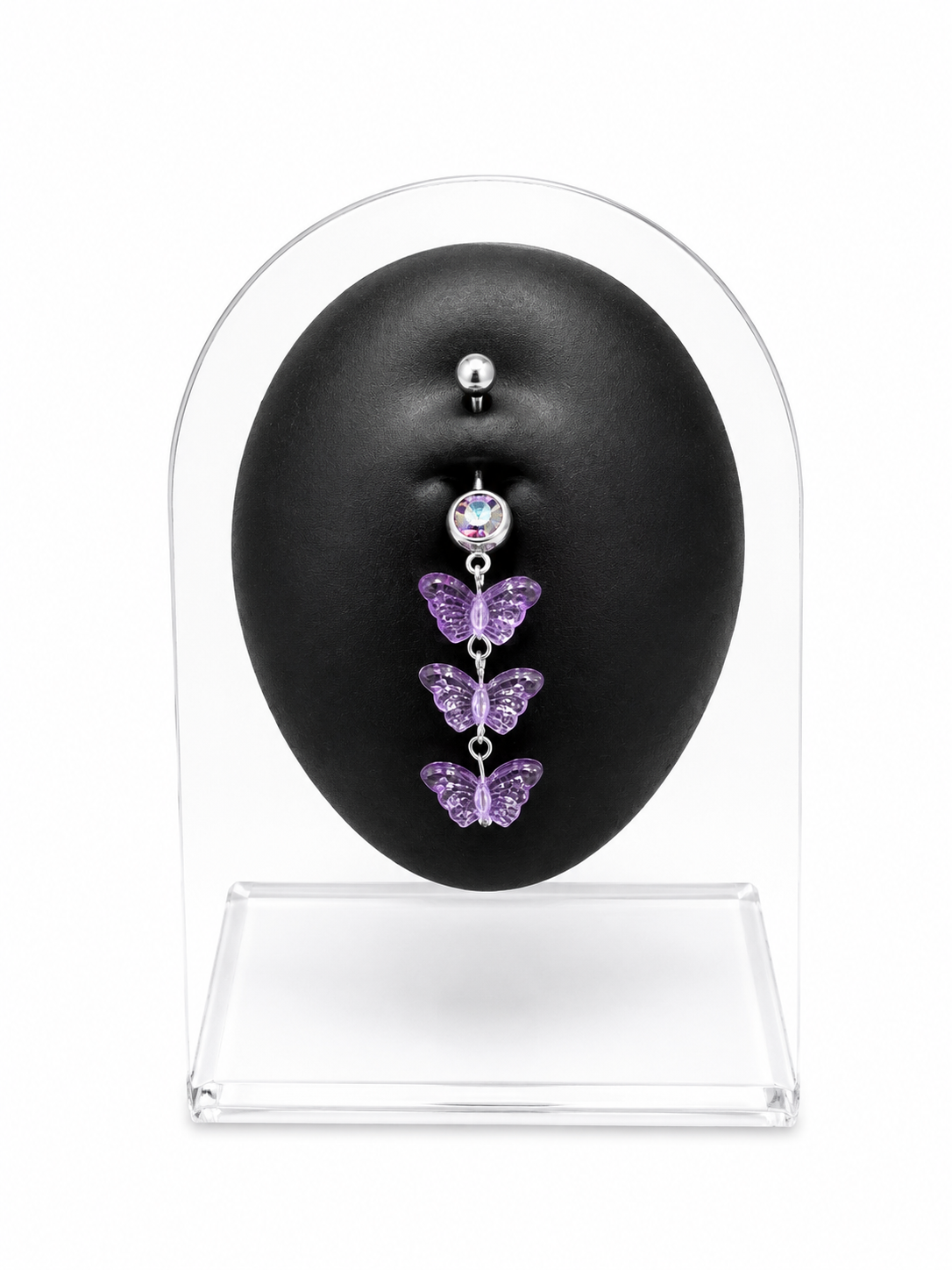 Butterfly Crystal Dangle Belly Piercing