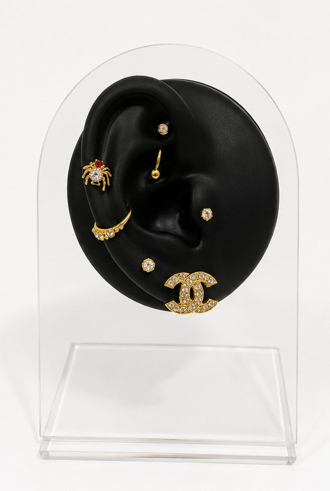 Large C Earrings