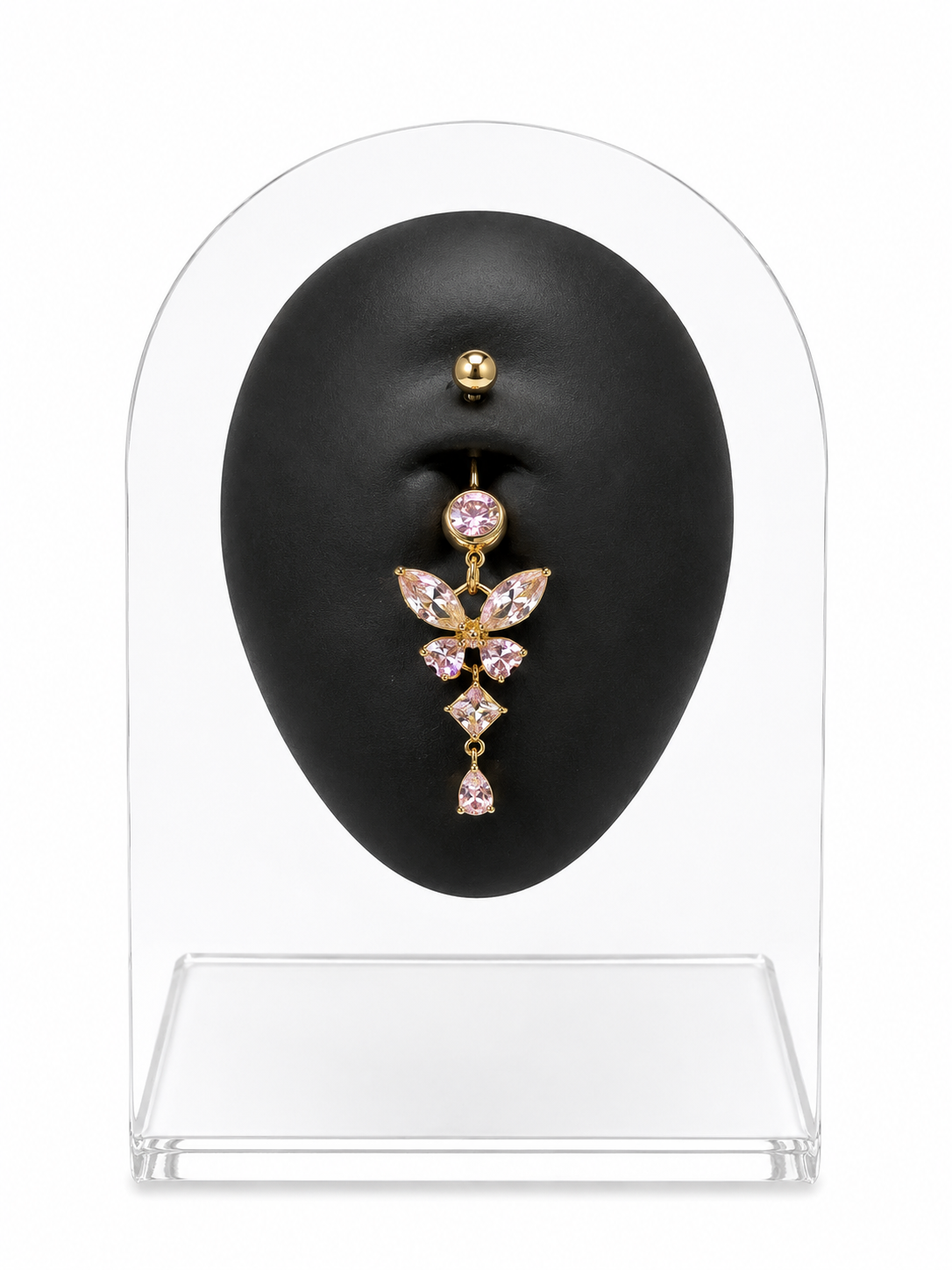 Butterfly Gem Dangle Belly Piercing