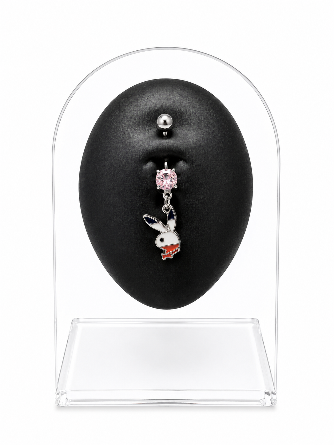 Multicolor Bunny Belly Piercing