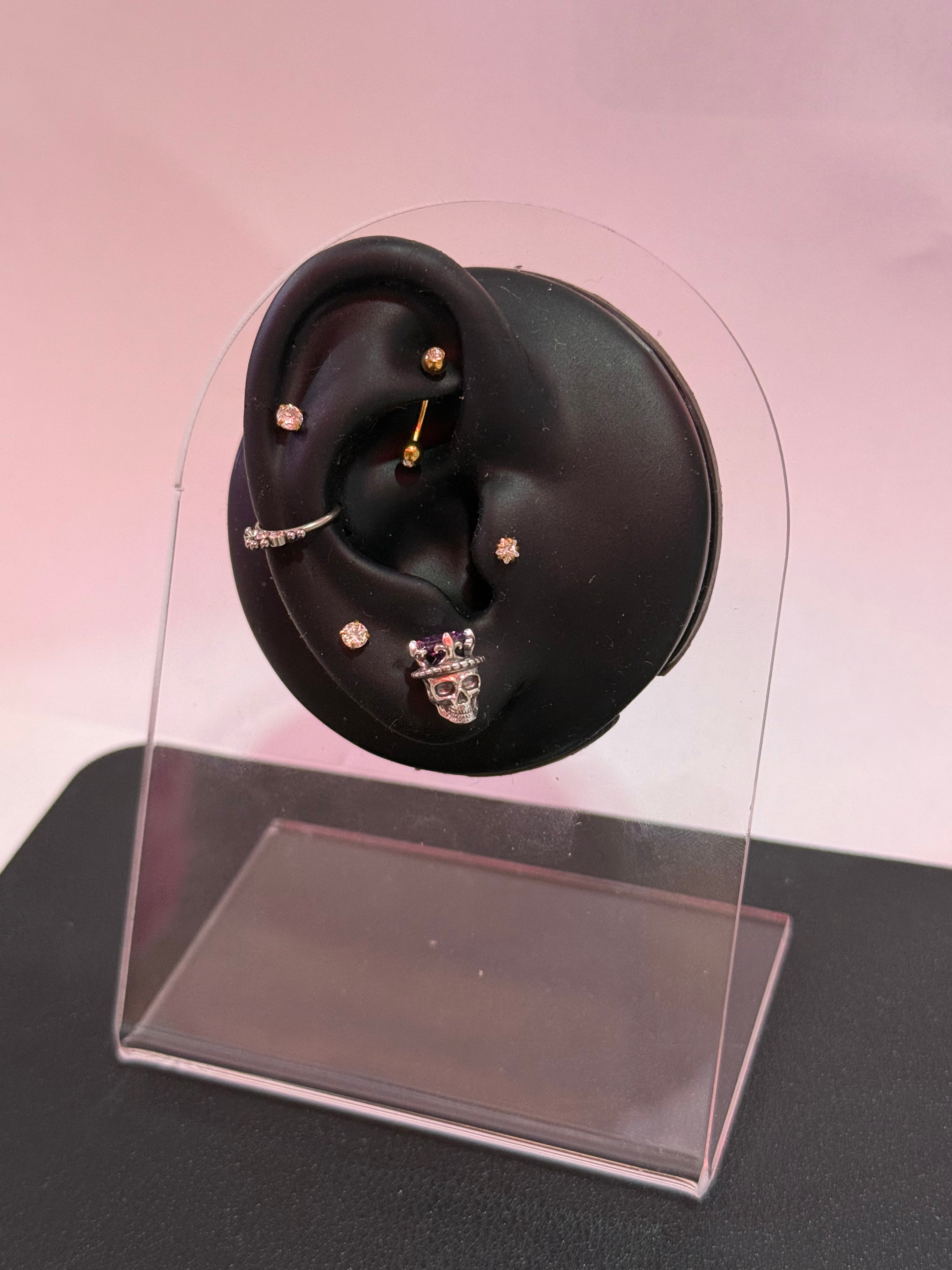 King Skull Earrings
