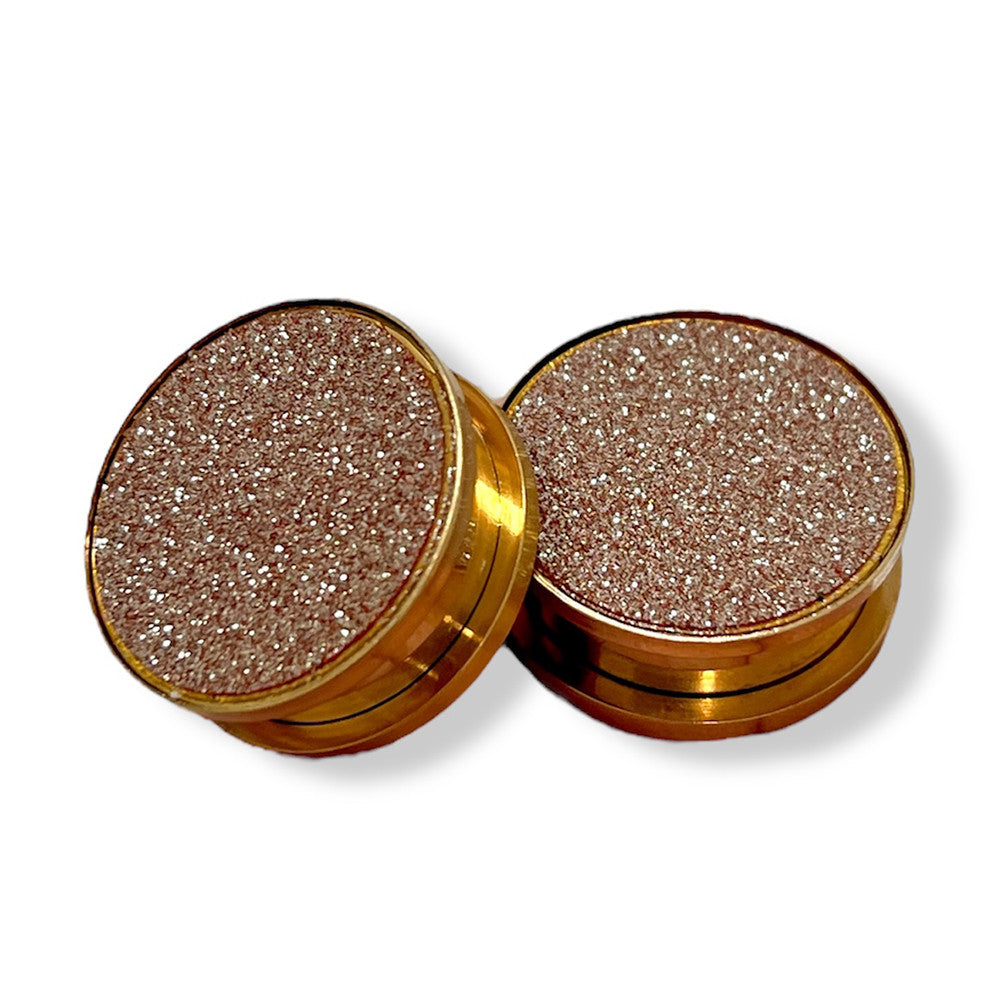Gold/RoseGold Screw-Top Plugs 10G