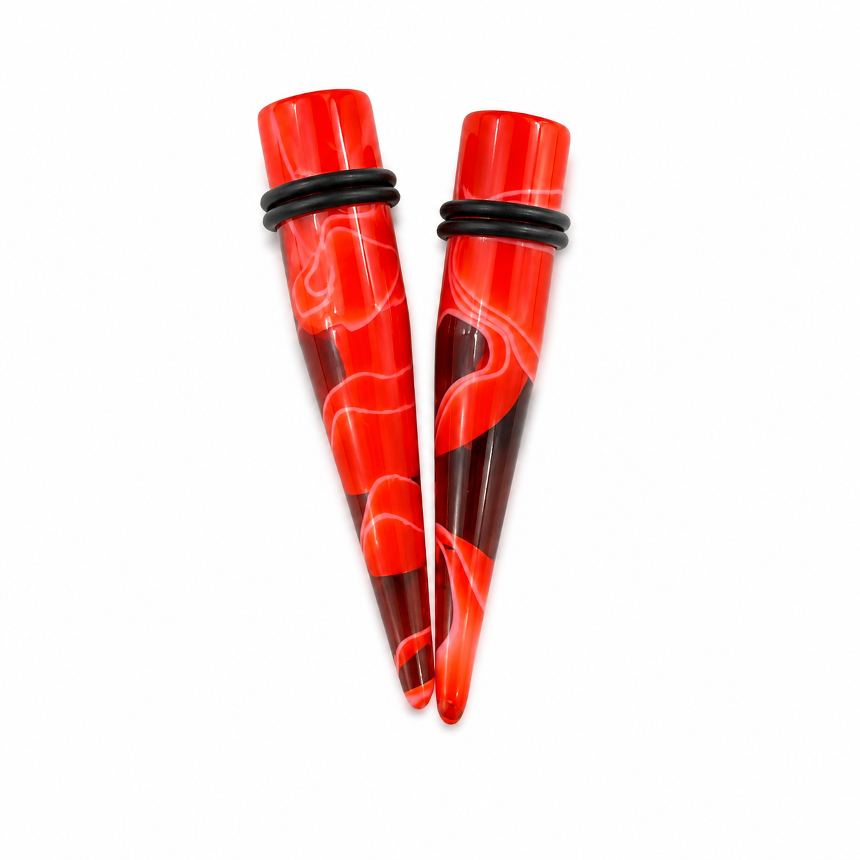 Red Marble 7/16 Tapers