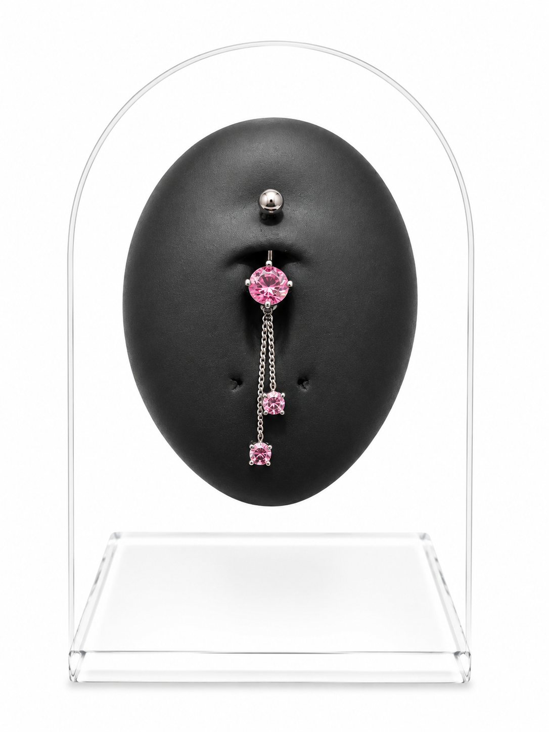 Double Dangle Belly Piercing