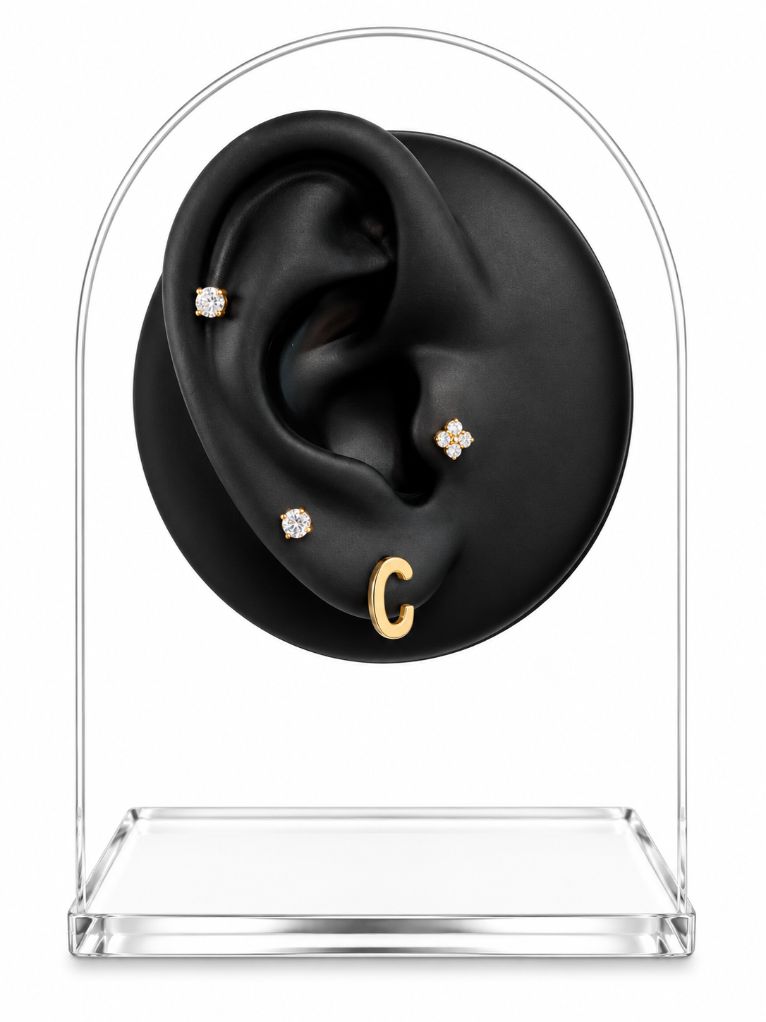Lowercase Gold Initial Earrings