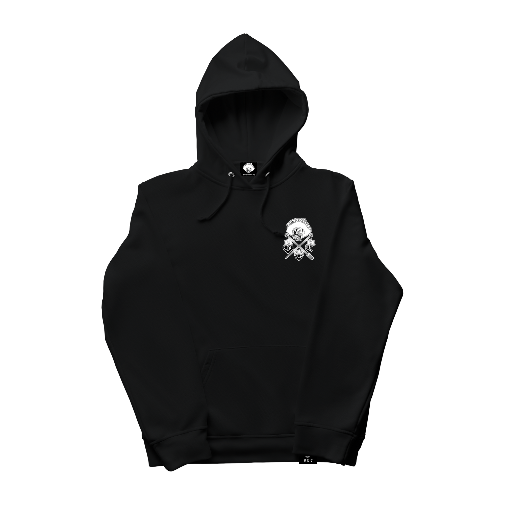 Lightweight Fleece Black Hoodie