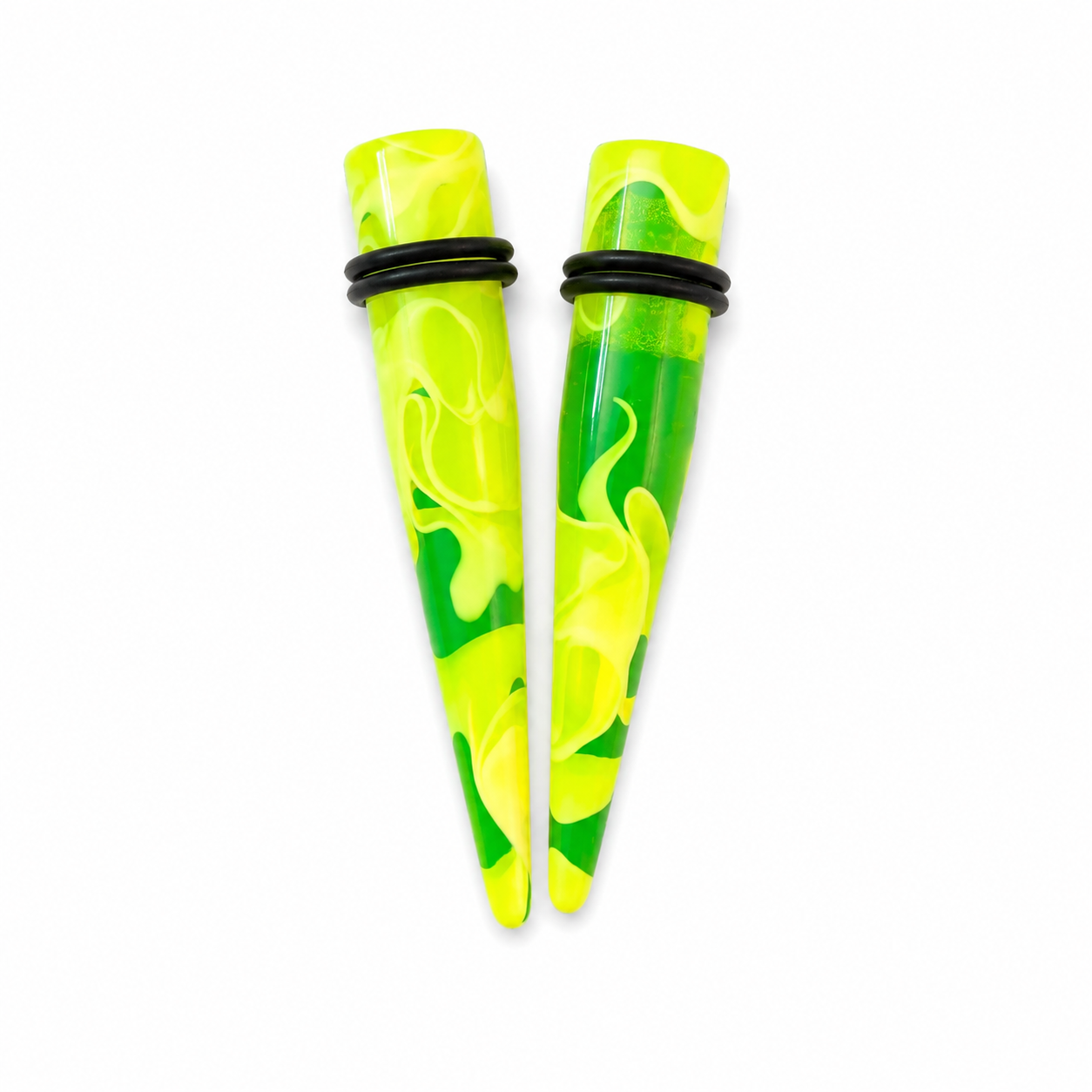 Neon Yellow 1/2 Tapers
