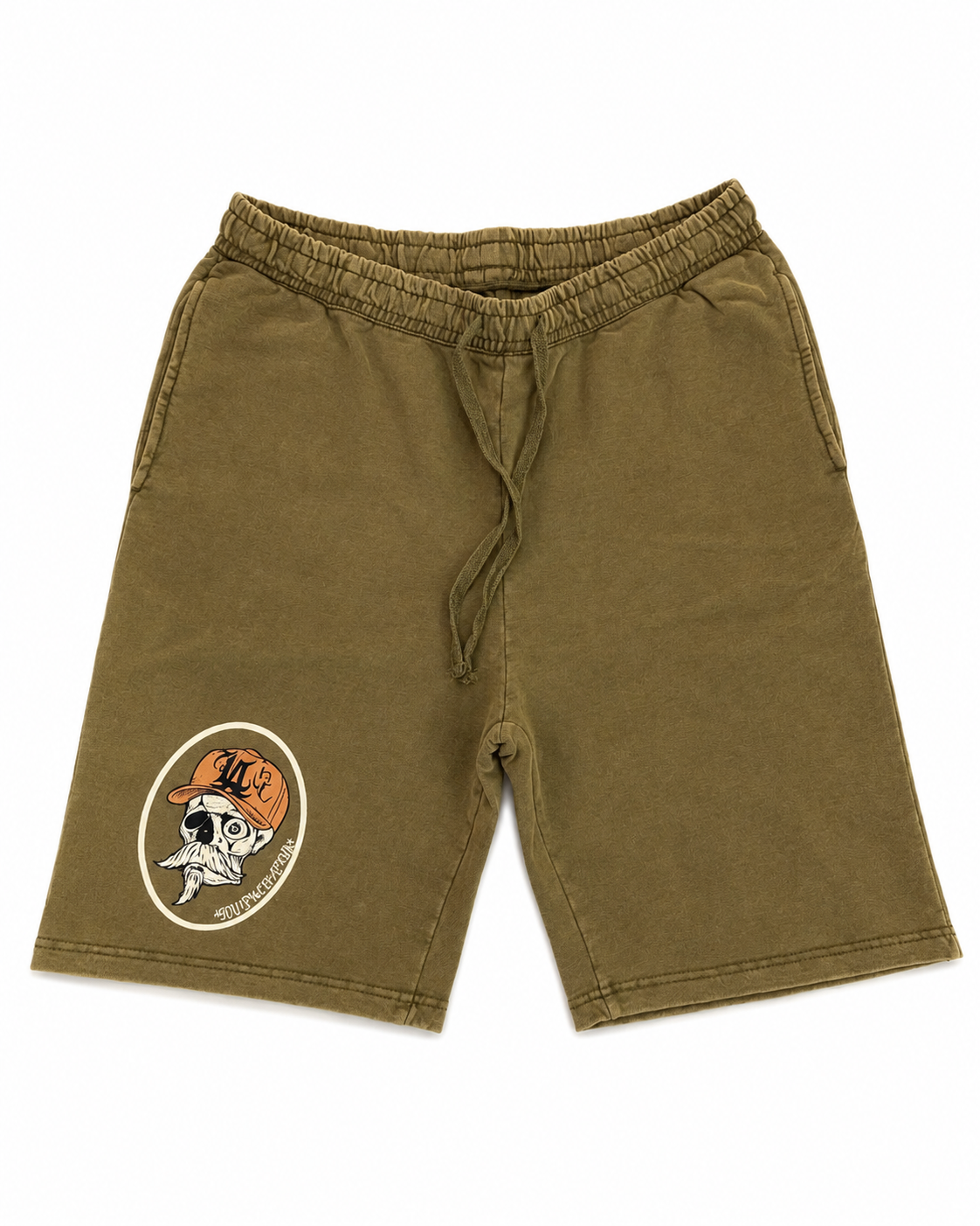 Olive Skully Shorts