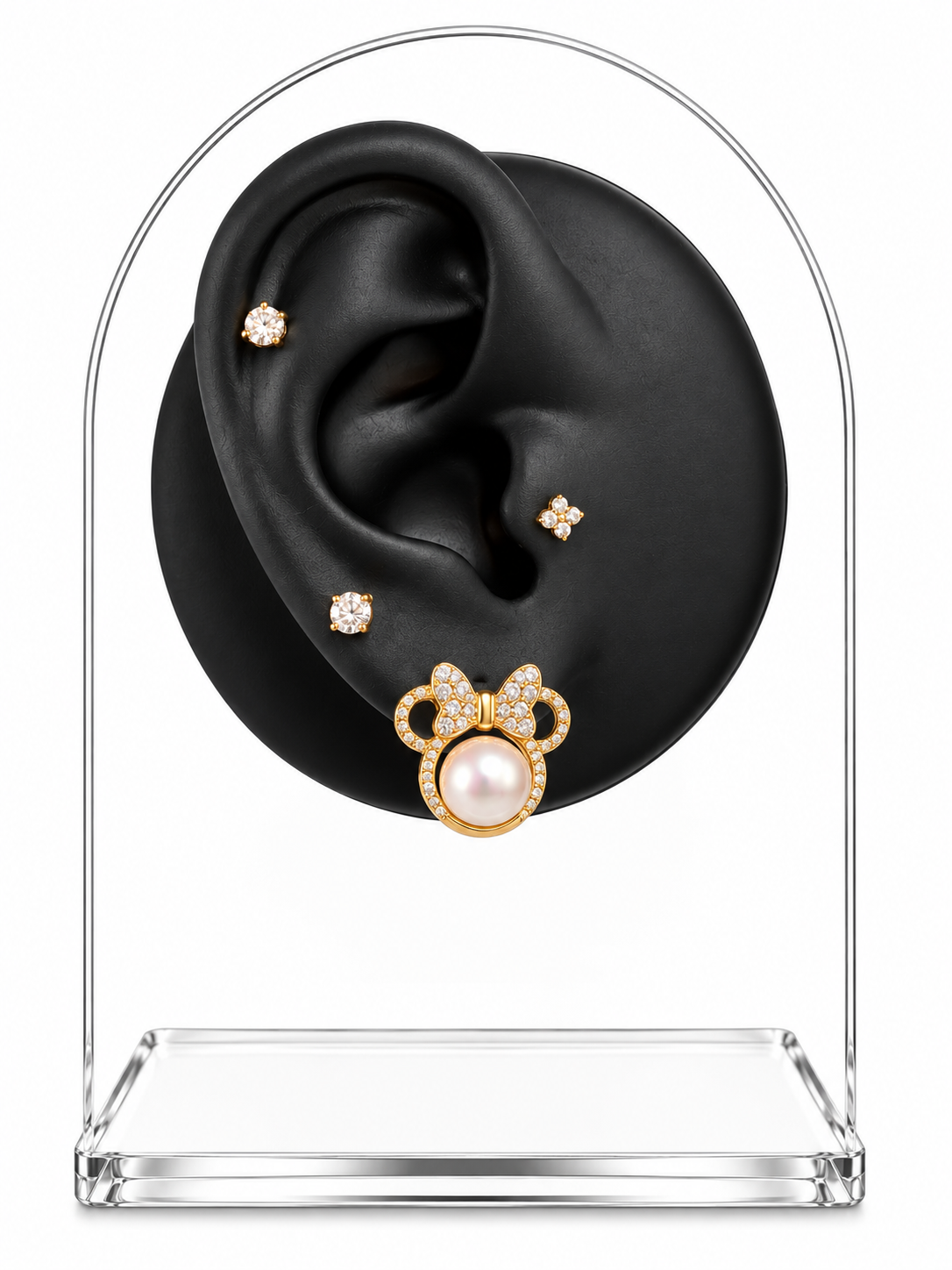 Pearl Mouse Earrings