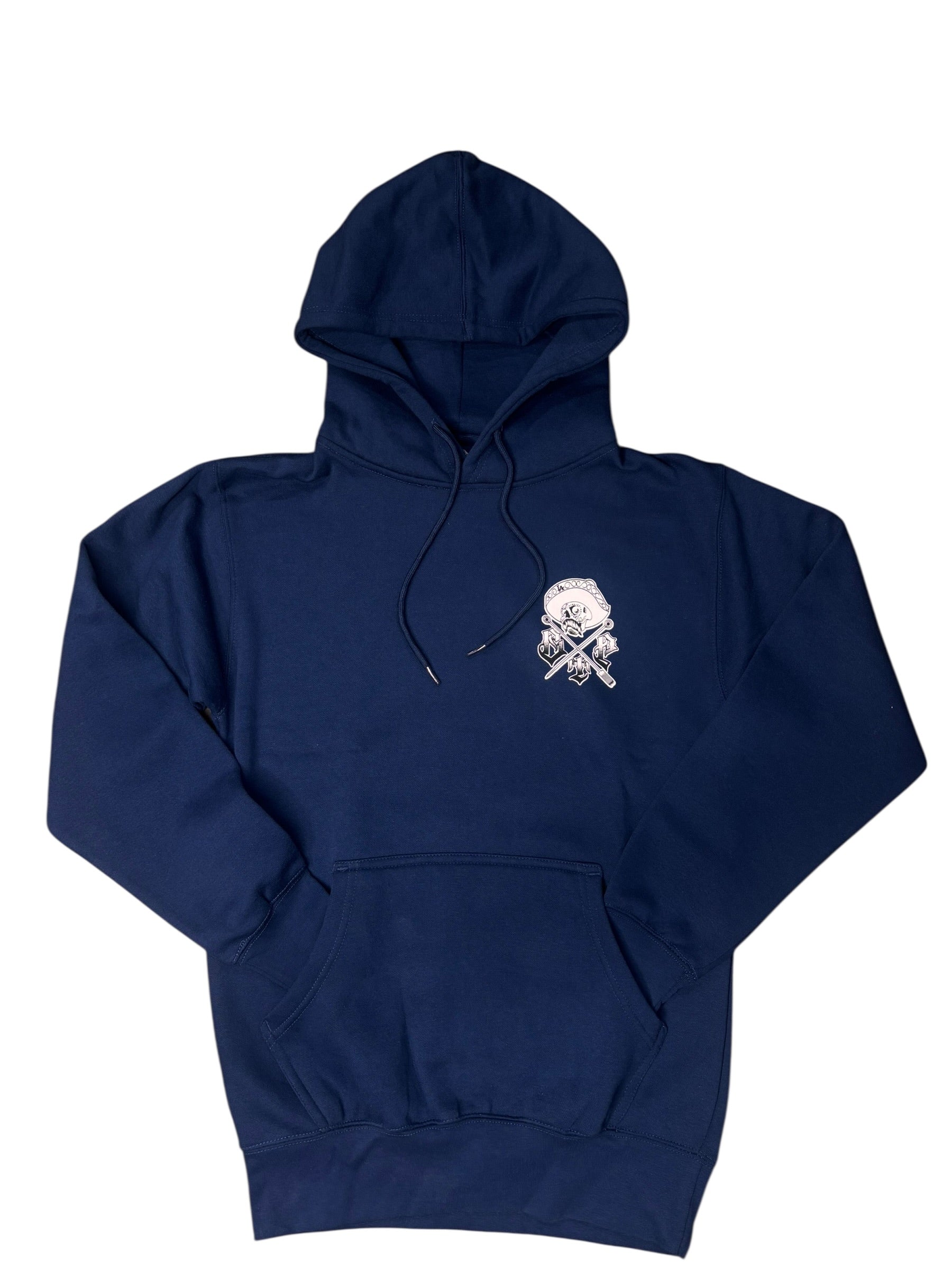Lightweight Admiral Blue Fleece Hoodie