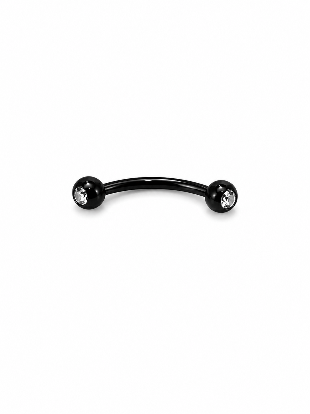 Black Anti-Eyebrow Curved Bar