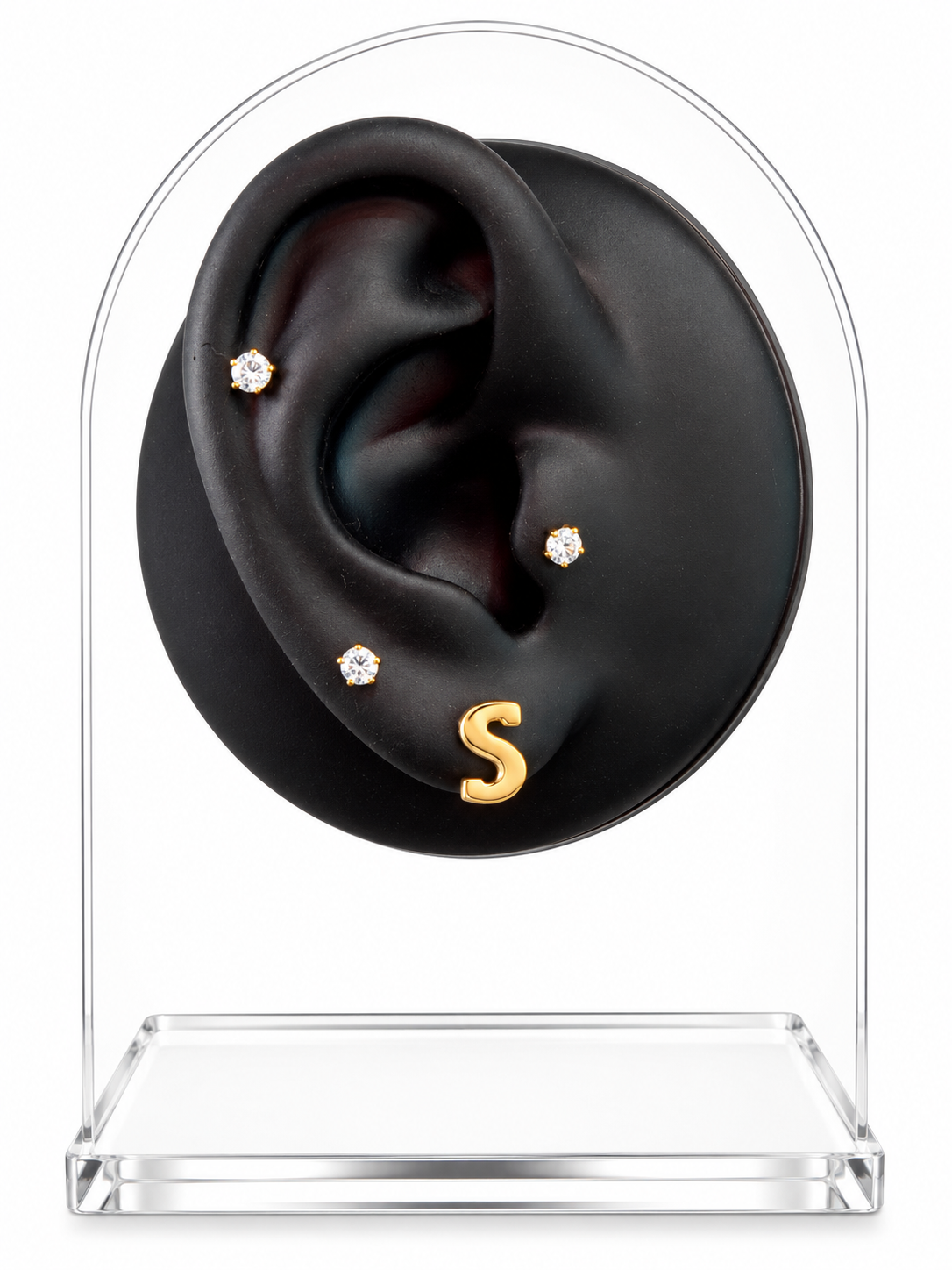 Lowercase Gold Initial Earrings
