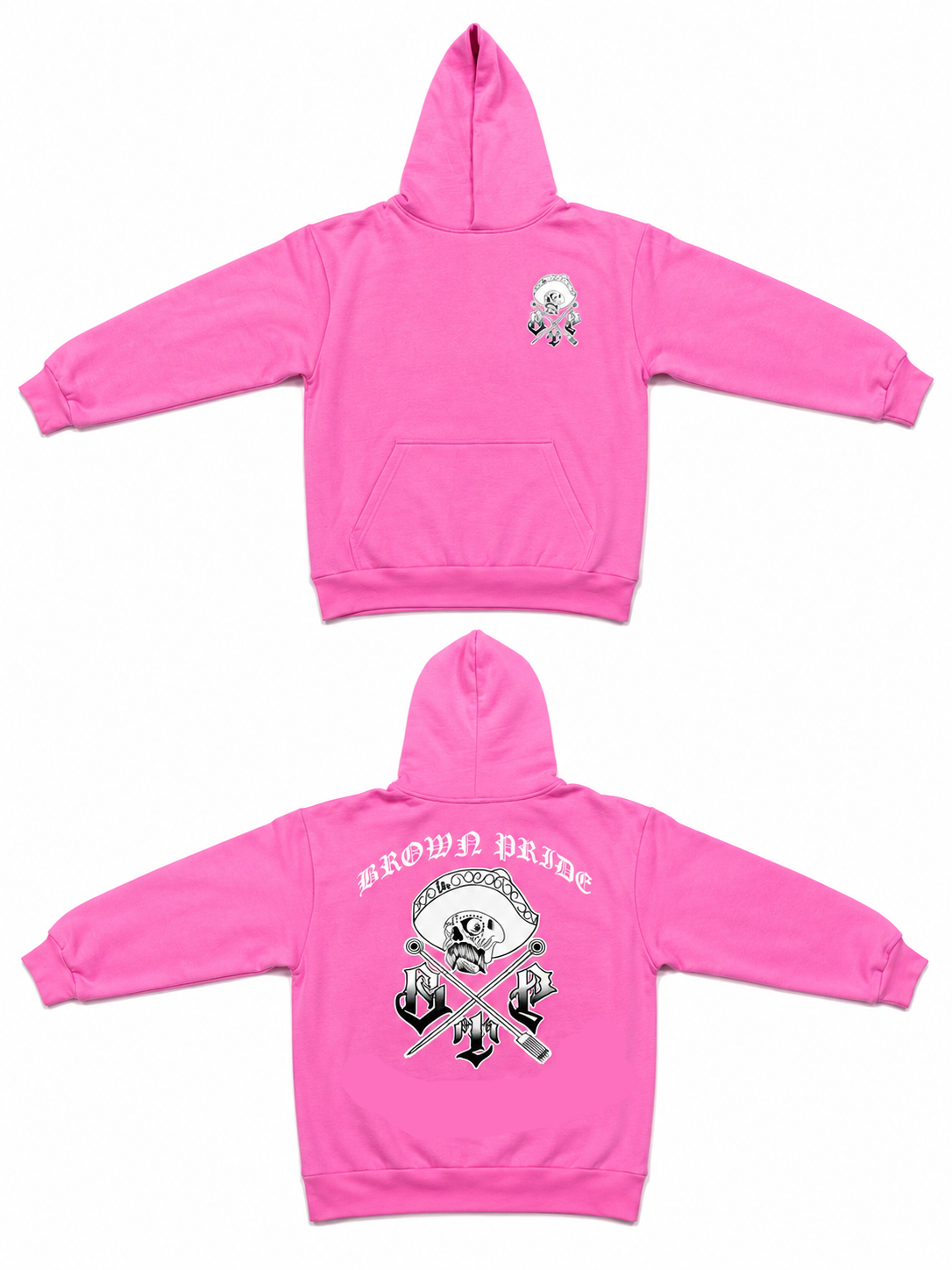Hot Pink Brown Pride Hoodie