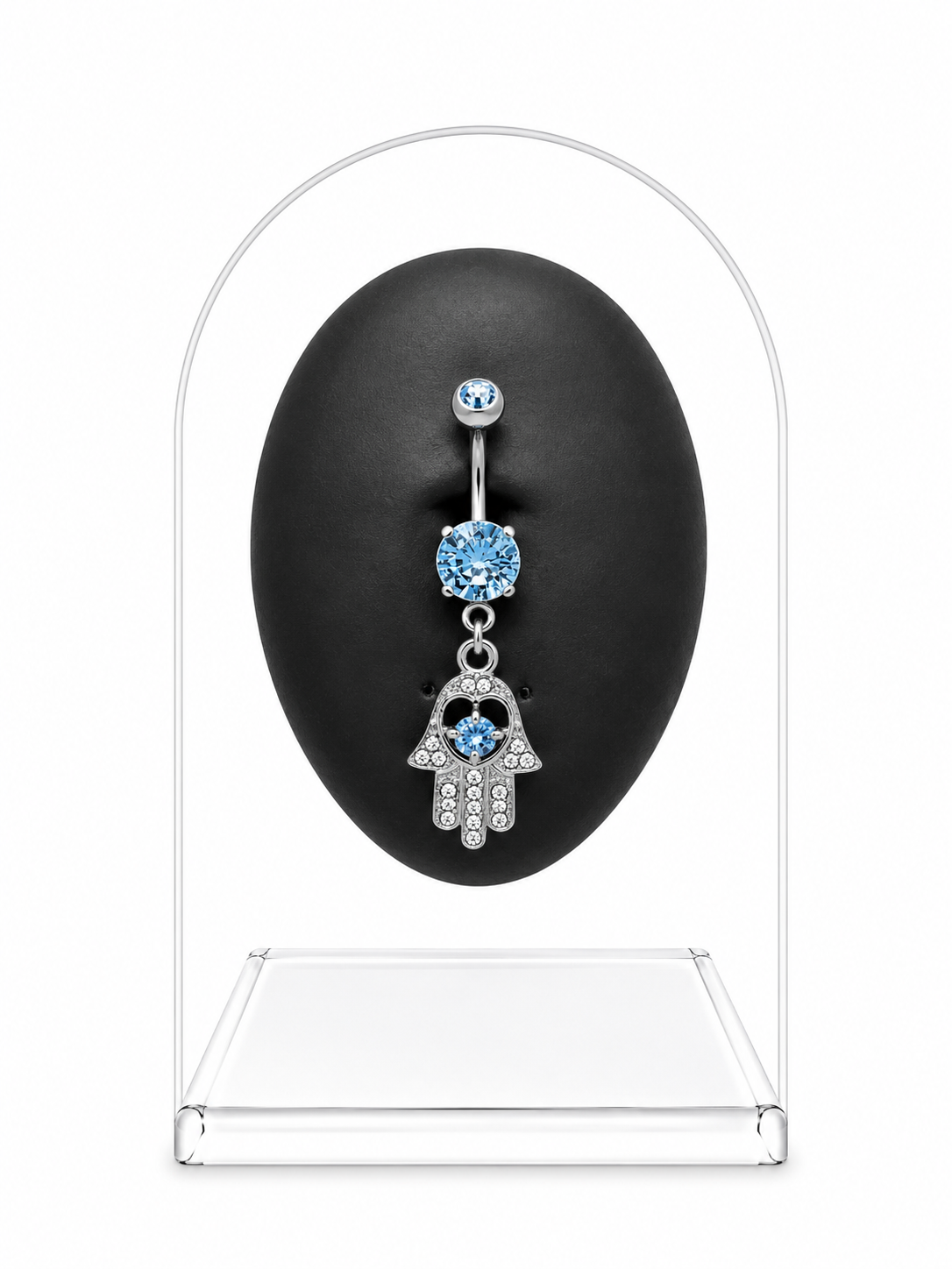 Hamsa Hand Belly Piercing