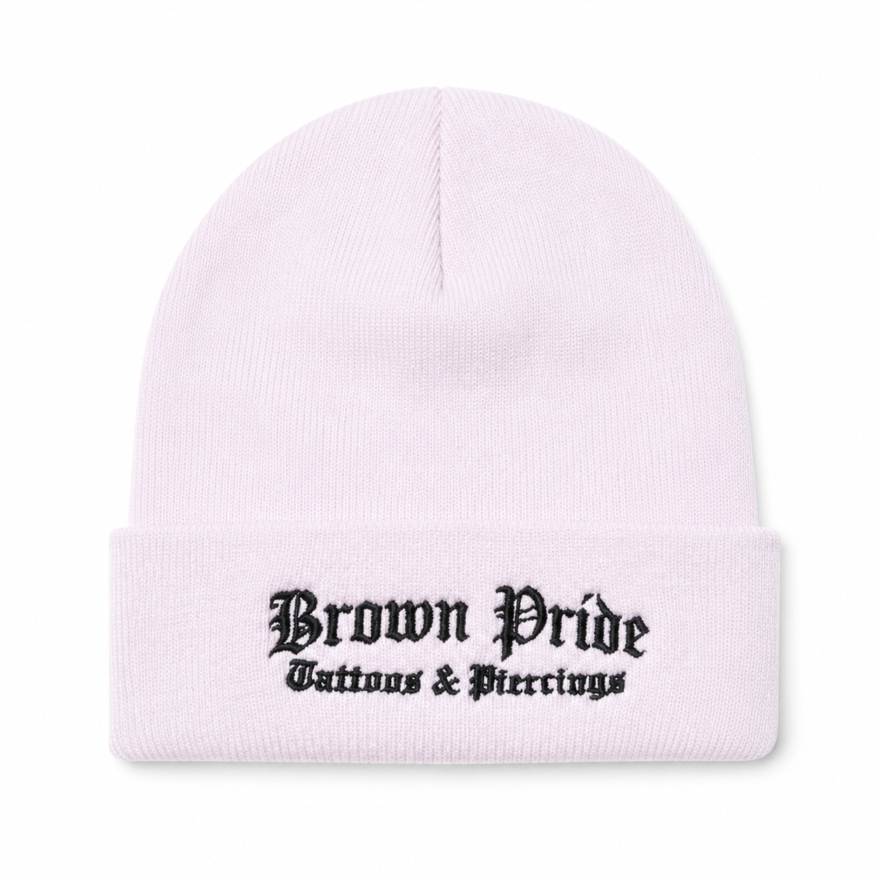 Brown Pride Tattoos & Piercings Cuff Beanie