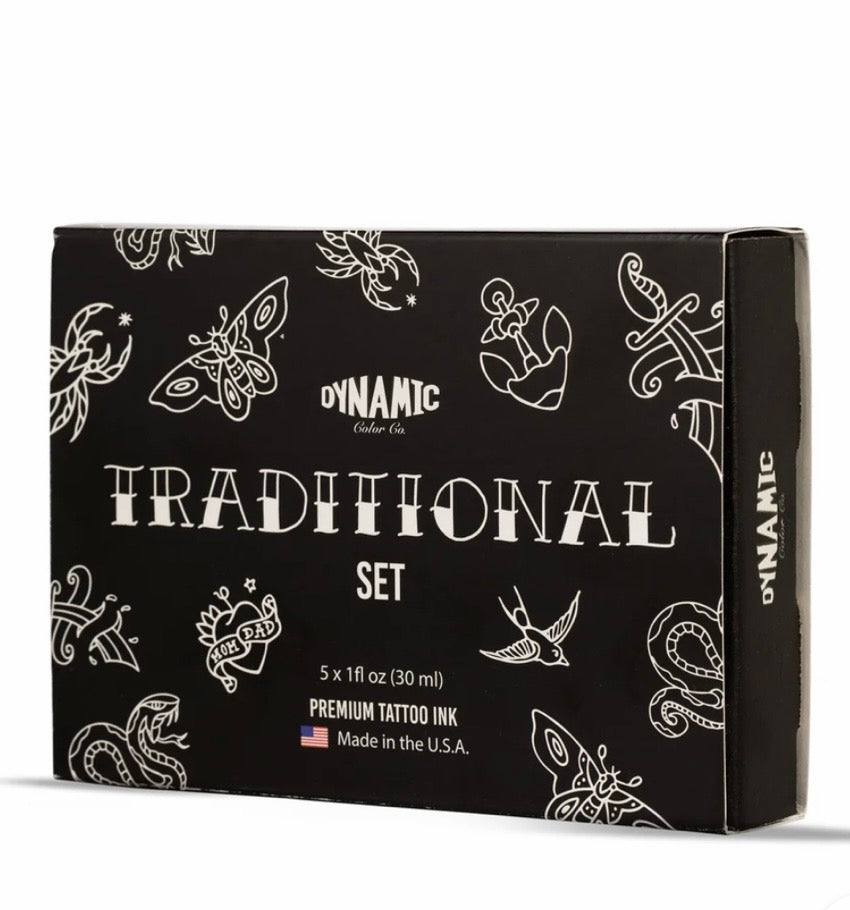 Dynamic Tattoo Ink Traditional Color Set