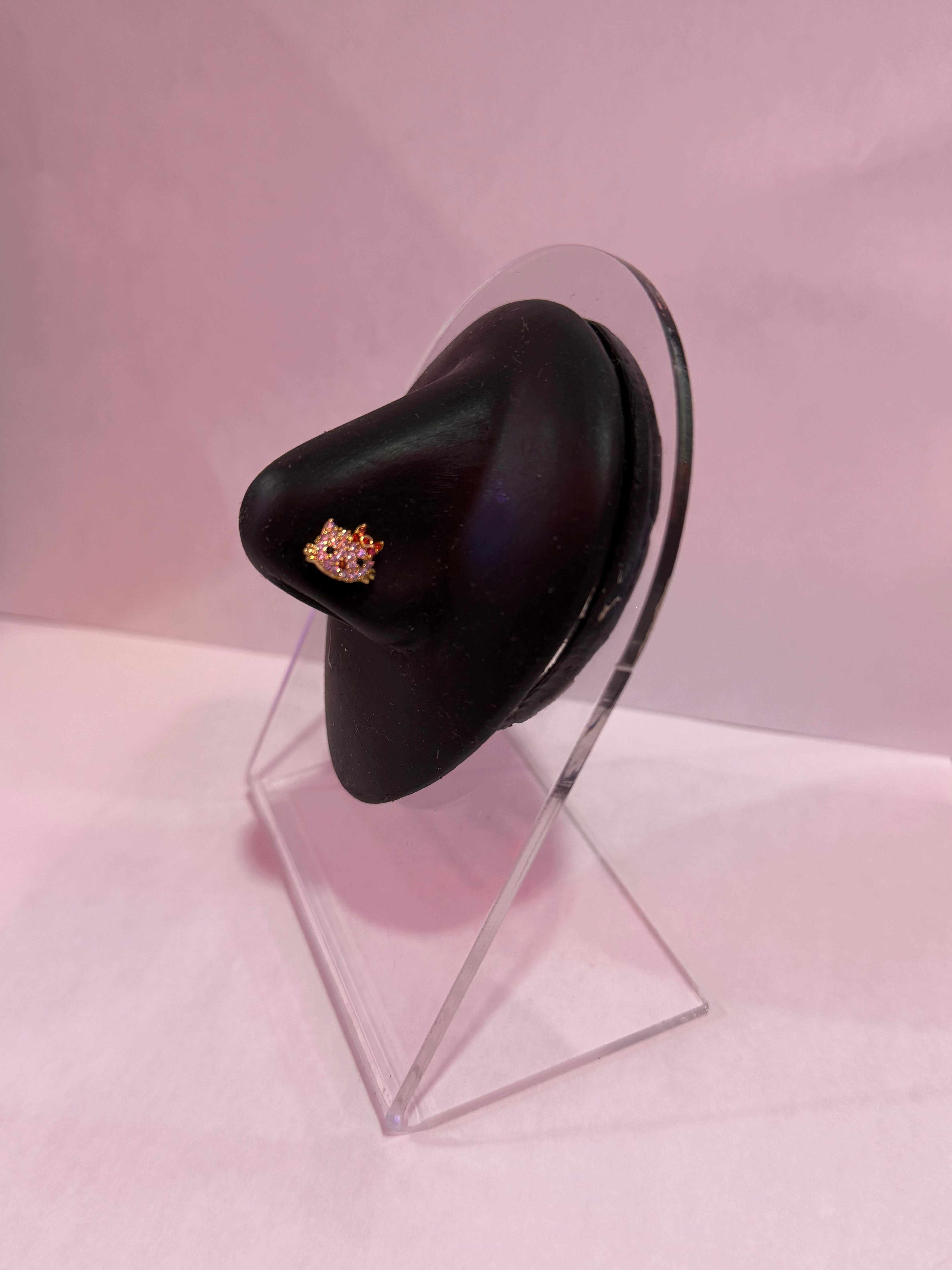 Kitty Push Pin Nose Piercing