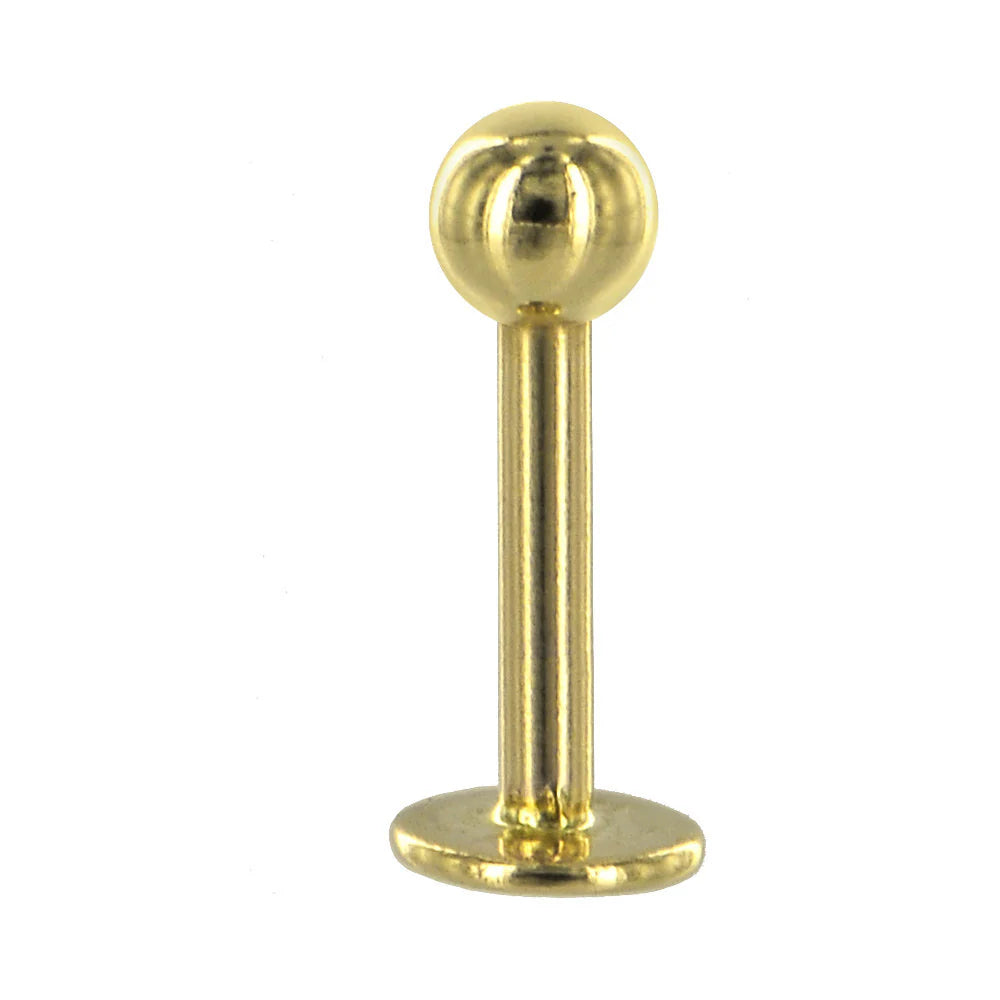 Gold Plated Labret 16-Gauge Bulk