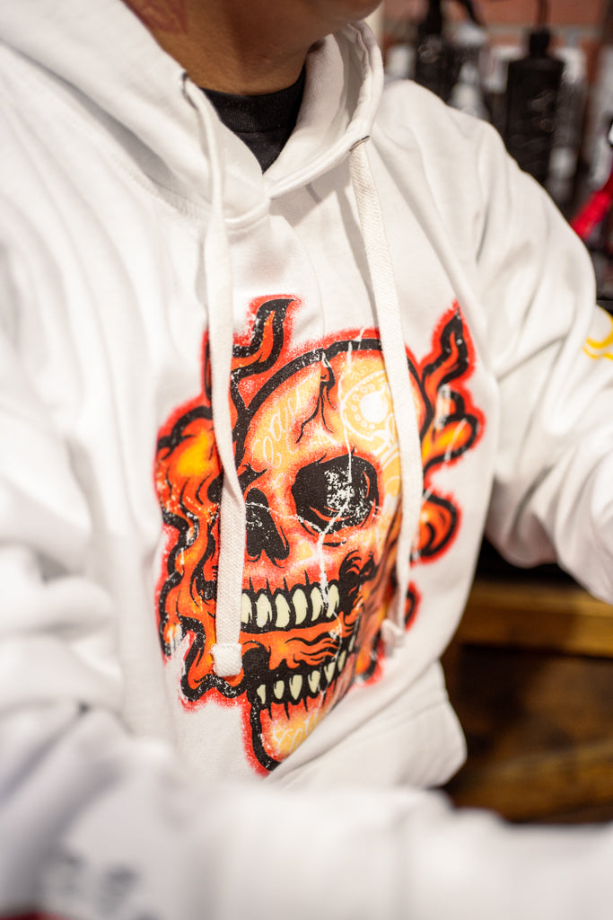 Red Skull & Flames