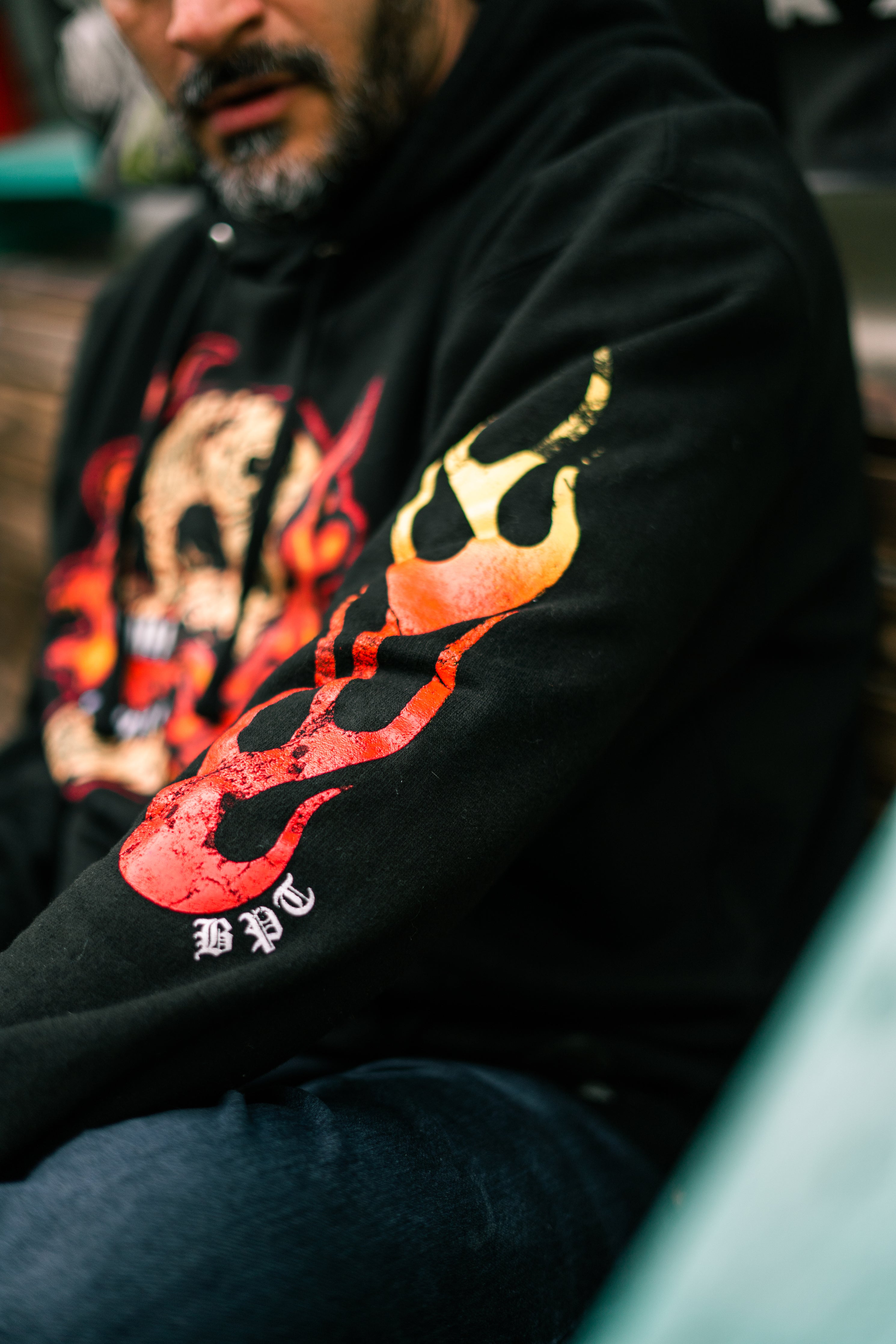 Red Skull & Flames